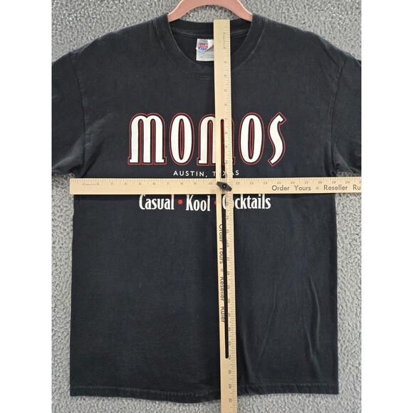 Momos Austin TX Shirt Mens Medium Bar Club 6th Street Music Vintage Y2K - Picture 5 of 5
